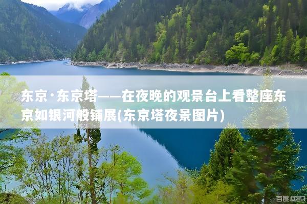 东京·东京塔——在夜晚的观景台上看整座东京如银河般铺展(东京塔夜景图片)