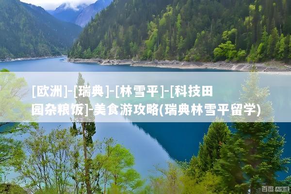 [欧洲]-[瑞典]-[林雪平]-[科技田园杂粮饭]-美食游攻略(瑞典林雪平留学)