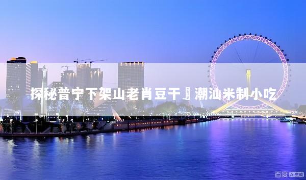 探秘普宁下架山老肖豆干粿潮汕米制小吃